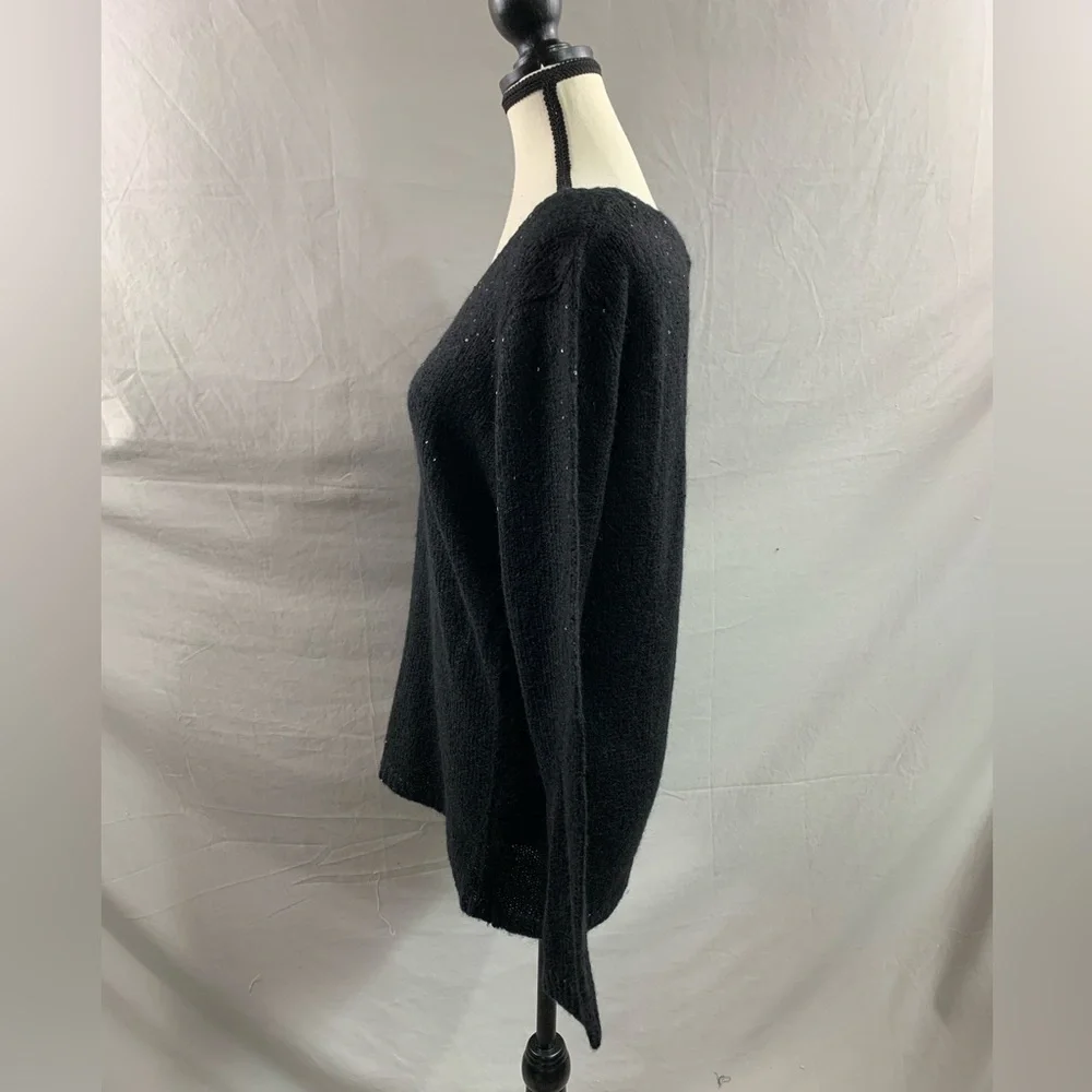 Black Sweater With Glitter Beads - Picture 2 of 6